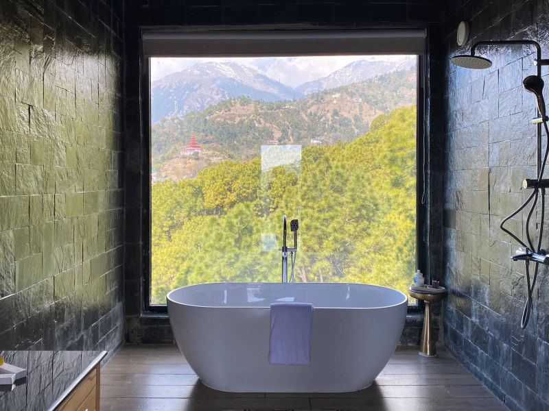 Bath Tub at Luxury Resort in Dharamshala