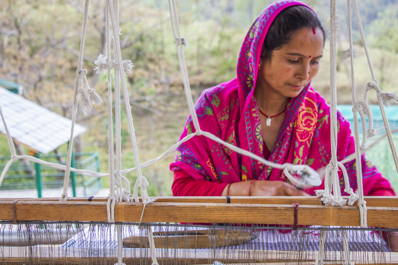 Weaving Stations at Rakkh Resort Himachal