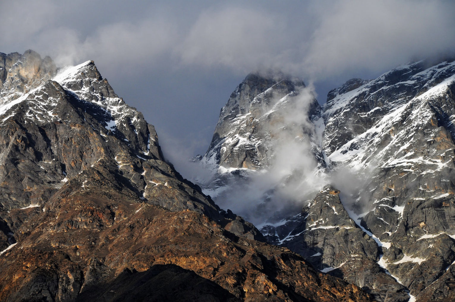 peak near our resort in dharamshala