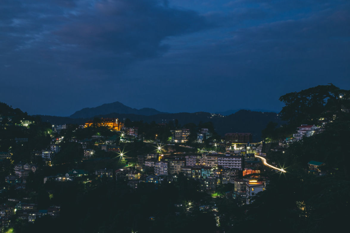 town near our resort in dharamshala