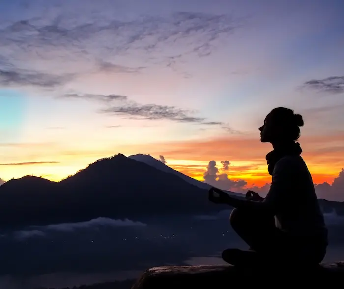 Yoga during Sunset