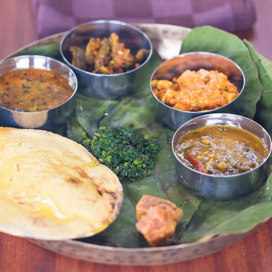 picture of local cuisine at a resort in palampur