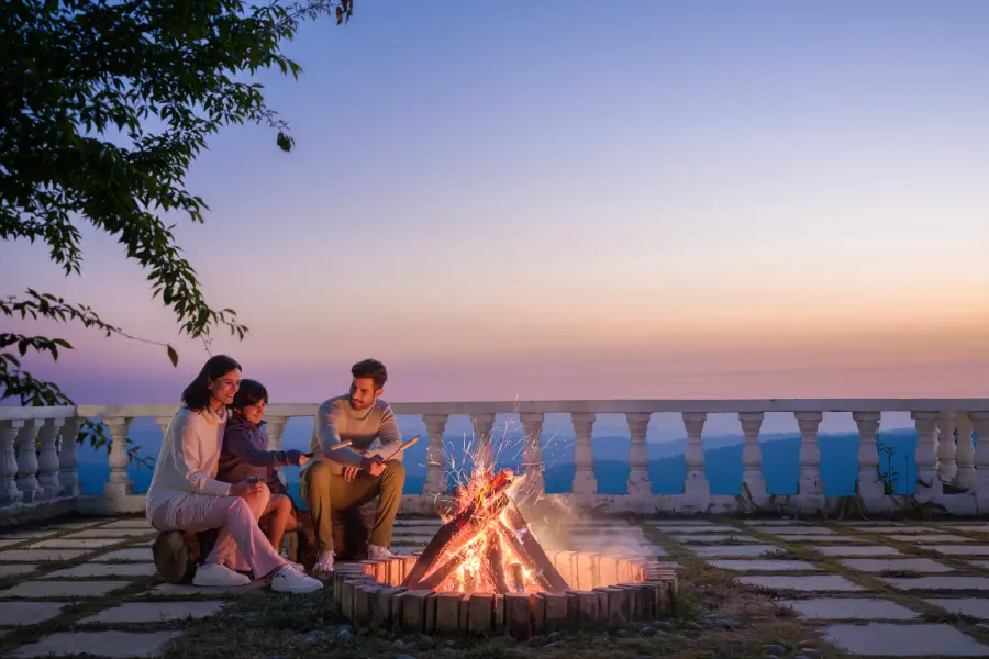 family enjoying their time together 