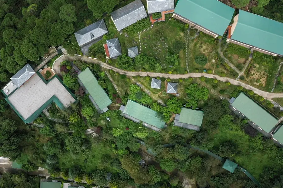aerial view of the resort  