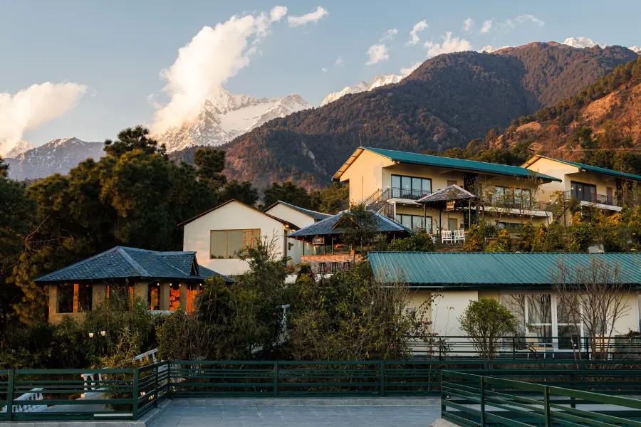 stunning view of mountains from the resort 