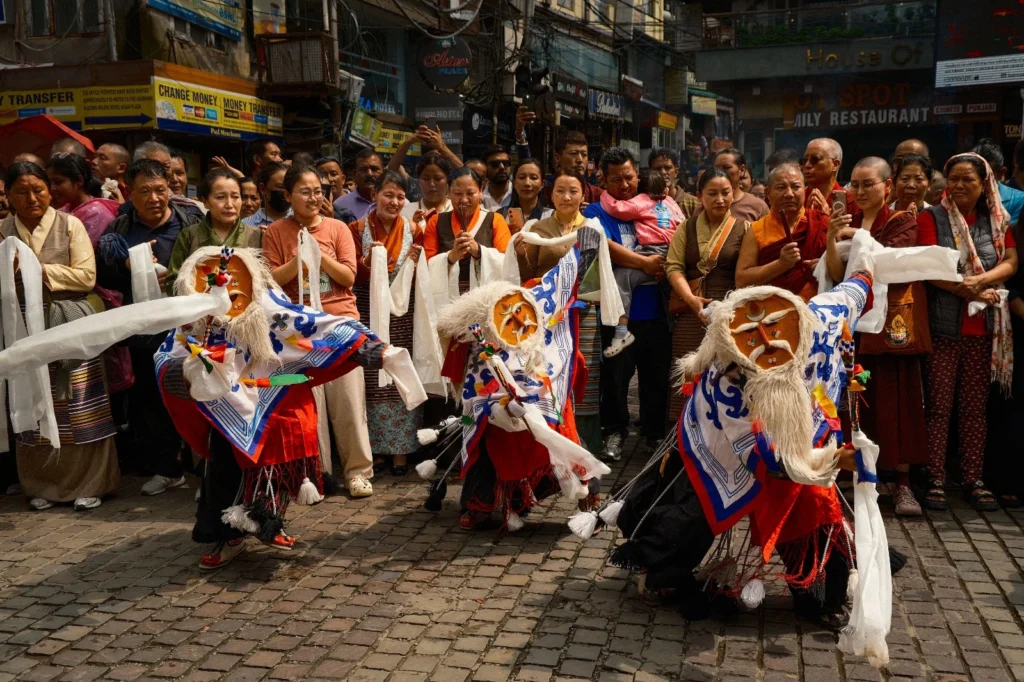 A Nati dance performance during Dussehra celebrations in Himachal Pradesh