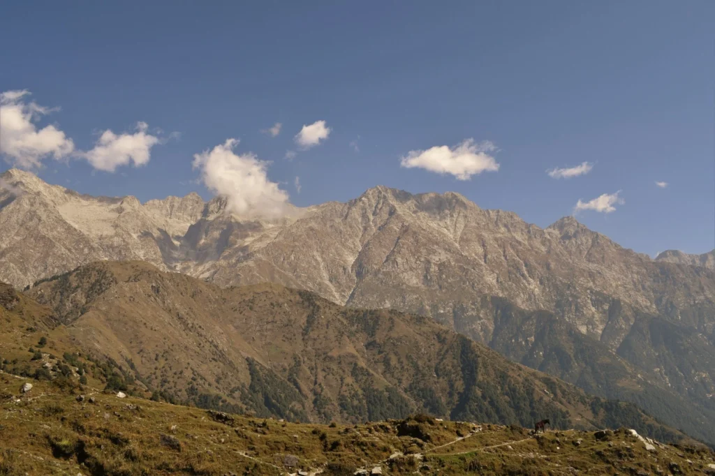 The Kangra Valley at dusk during the festive season in Himachal Pradesh.